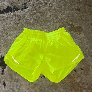 Lululemon Neon Yellow Athletic Shorts